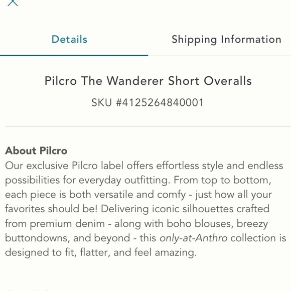 🌟HP🌟ANTHROPOLOGIE NWT Pilcro The Wanderer Short Overalls Size 28. - Picture 3 of 11